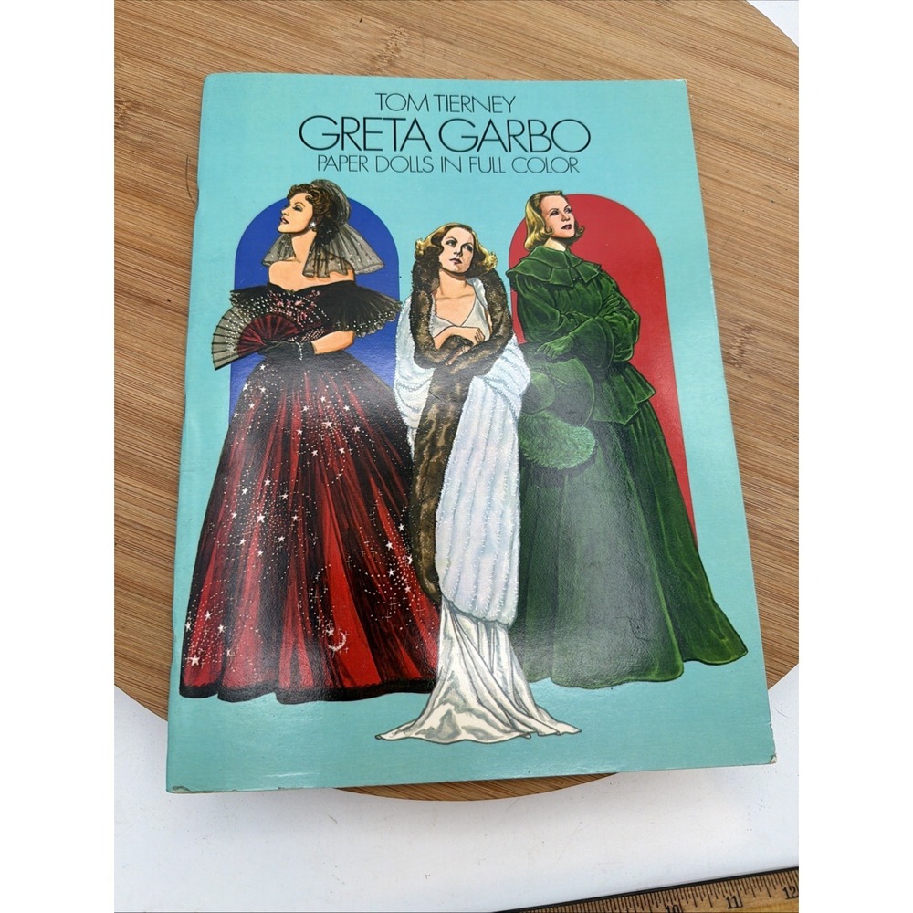 Tom Tierney Greta Garbo Paper Dolls in Full Color Hollywood Star Vintage Uncut